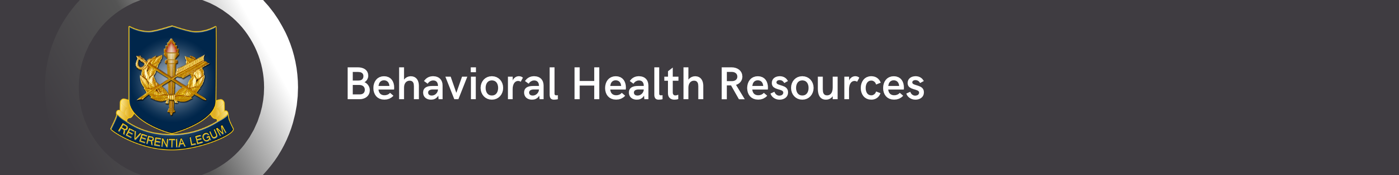 Behavioral Health Resources Banner